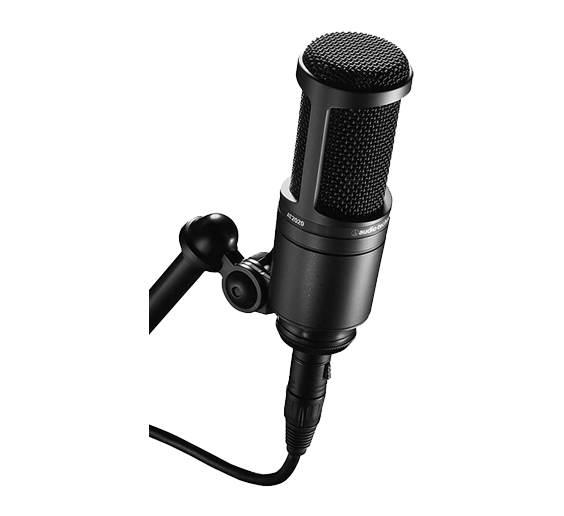 QuarterJade uses the Audio Technica AT-2020 microphone as part of her streaming setup.