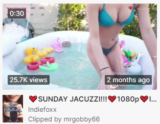 Indiefoxx is a Twitch hot tub streamer
