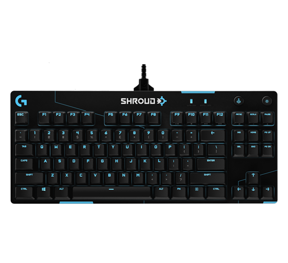 Shroud uses the Logitech G Pro X Gaming Keyboard (shroud edition) as part of his gaming setup