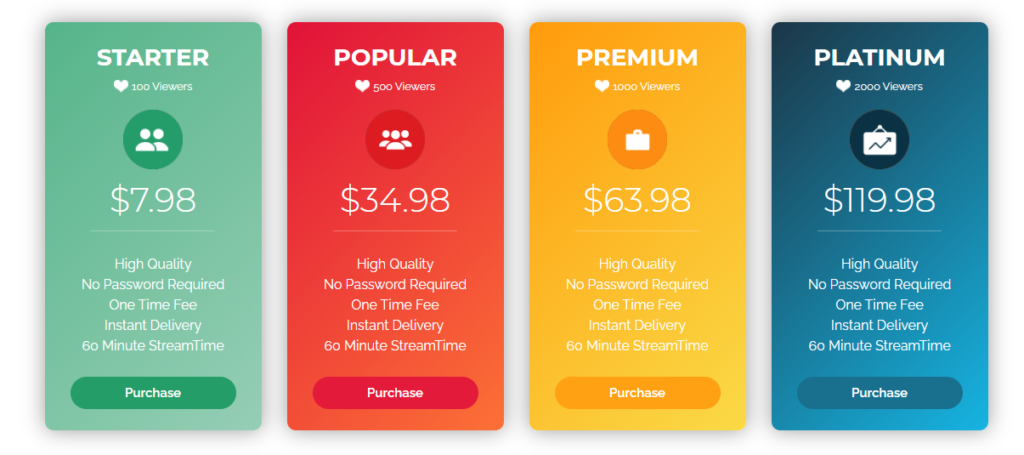 streamerplus pricing for live views
