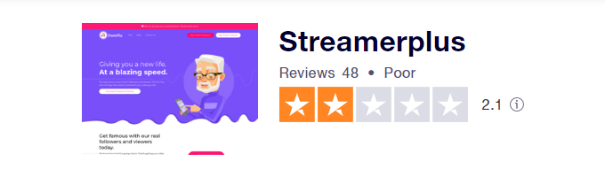 Streamerplus reviews on trustpilot are bad