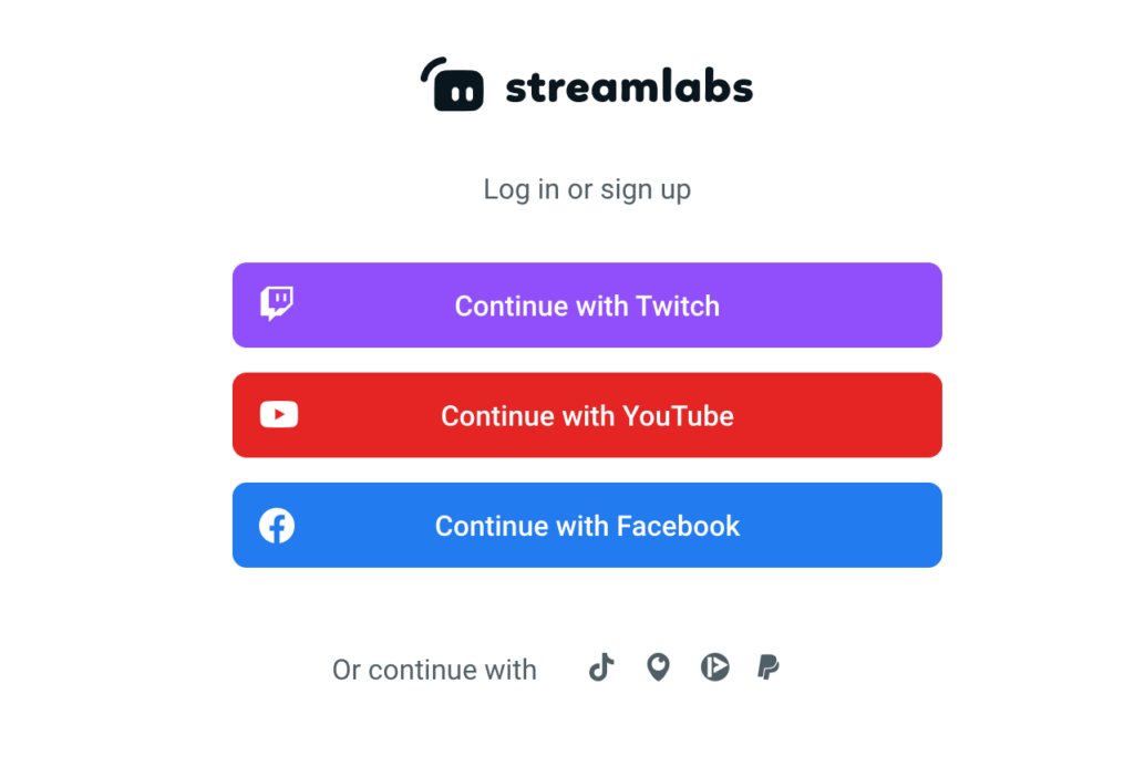 how to sign up to streamlabs to get donations on twitch