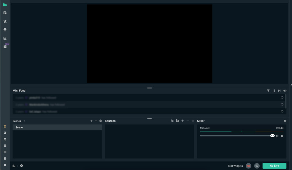 the streamlabs dashboard is very beginner-friendly and easy to navigate