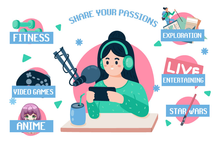 talk about your passions on stream so viewers can feel more connected to you