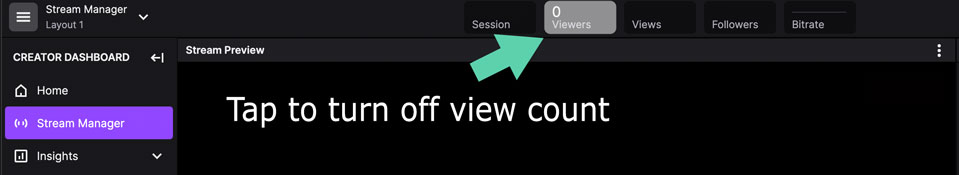 you should turn off your viewcount on twitch so that you keep talking even if you have 0 viewers