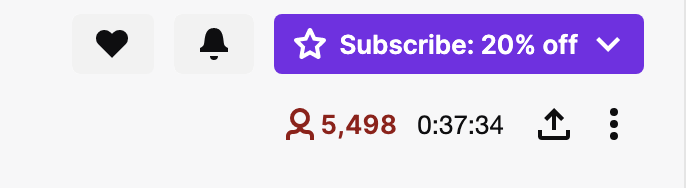 select the purple subscribe button to subscribe to them with twitch prime