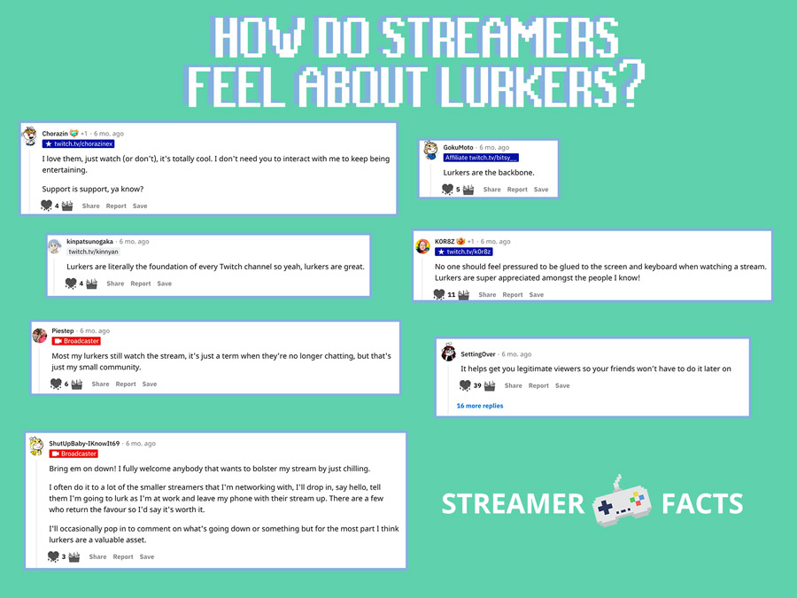 how do streamers feel about lurkers on twitch?