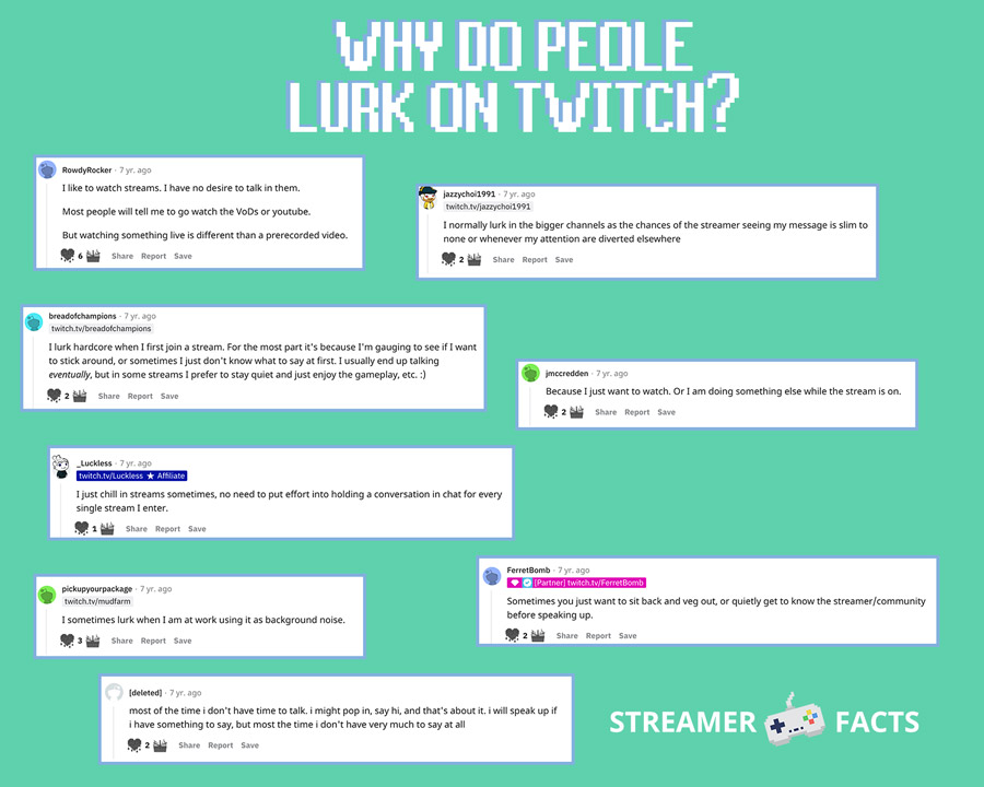 why do people lurk on twitch?