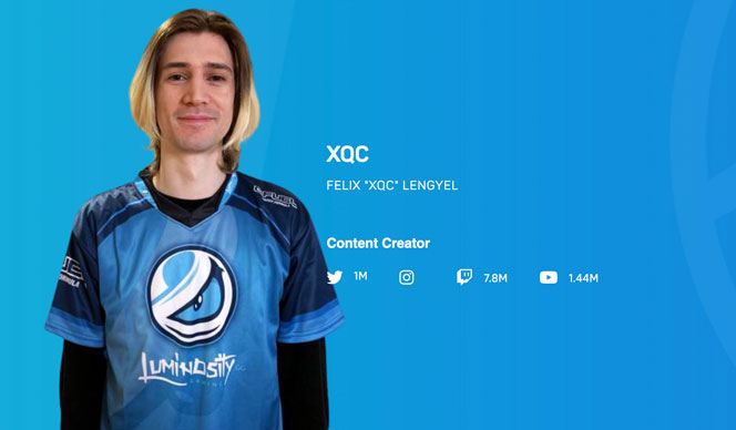 xqc is signed with luminosity gaming