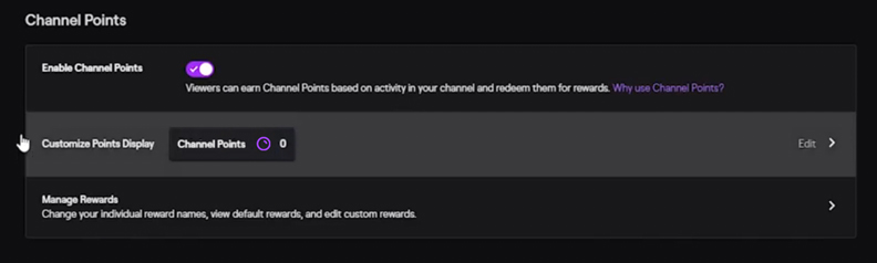 how to enable channel points on twitch as well as customize them