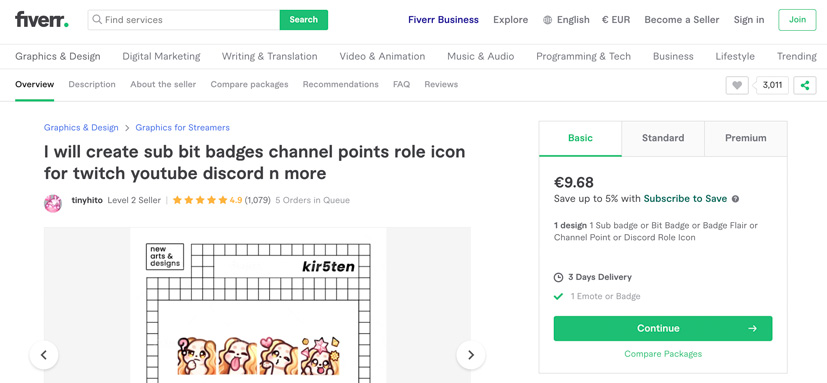 buy twitch channel point icons from a fiverr freelancer if you can't design your own