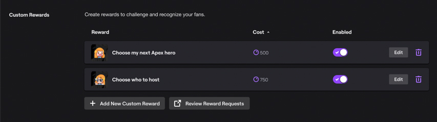 how to add custom channel point rewards on twitch