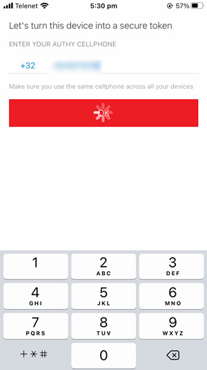 you have to provide your phone number to install the authy app