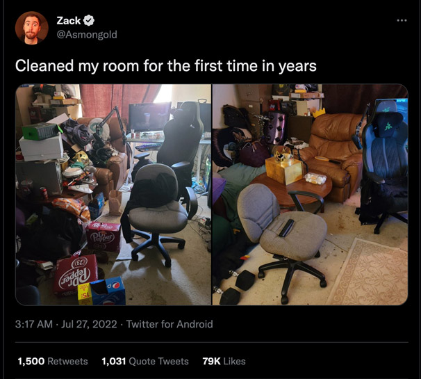 asmongold cleaned up his streaming room and gaming setup