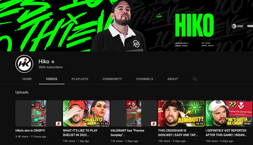 hiko makes money from advertisements on his youtube channel 