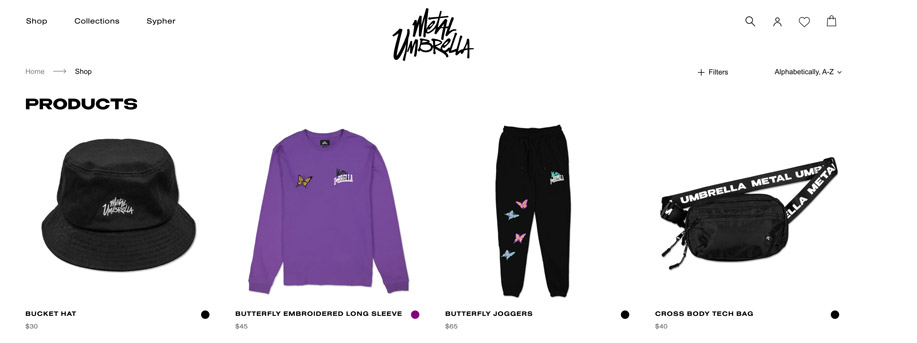 how much does sypherpk make from his clothing brand 'metal umbrella'?