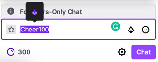 you can donate bits on twitch by typing in 'cheer100' in the Twitch chatbox.