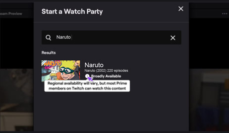how to stream anime on twitch using watch parties